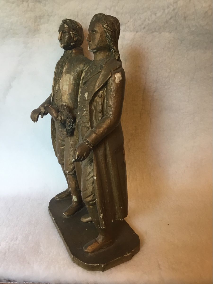 Sculptures & Statues: Holz Model vom Denkmal Goethe und Schiller – D'occasion à Mumpf par Aussipeter 3