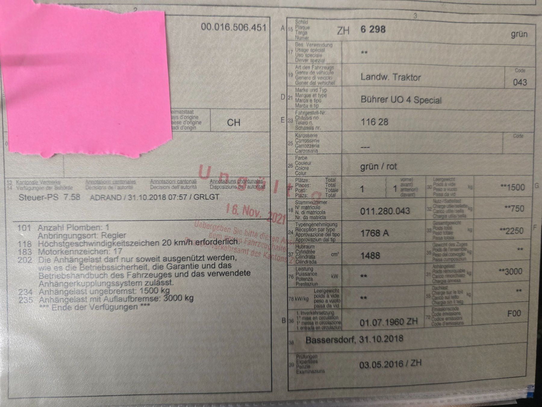 Tracteurs: Bührer – D'occasion à Egg b. Zürich par appi84 5