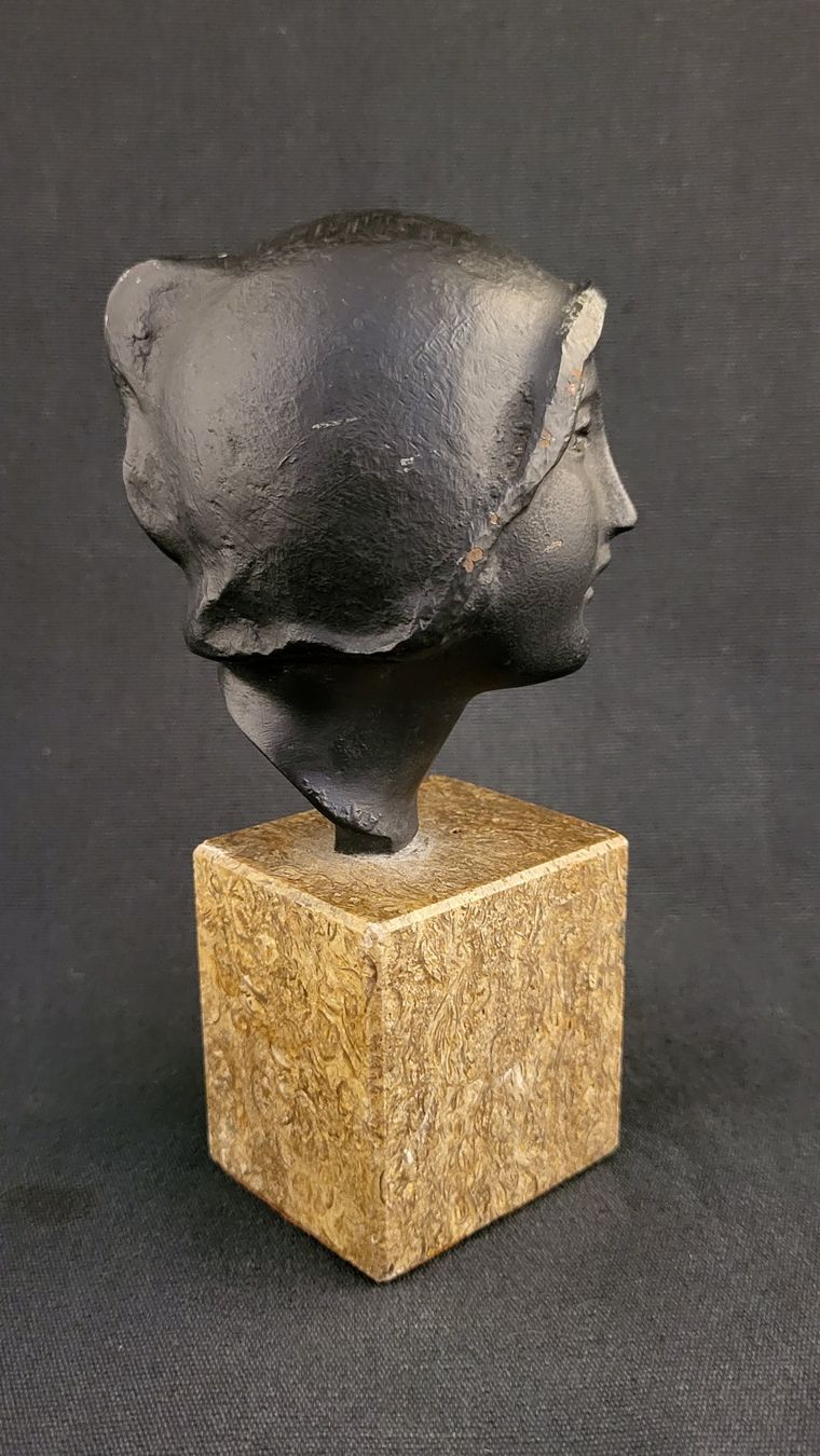Figuren: Bronze-Portrait auf Stein-Sockel – Gebraucht aus Basel von spinne02 5