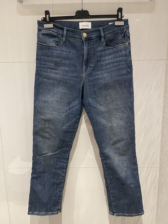 FRAME Le High Straight Jeans – Gr. 31 – Blau