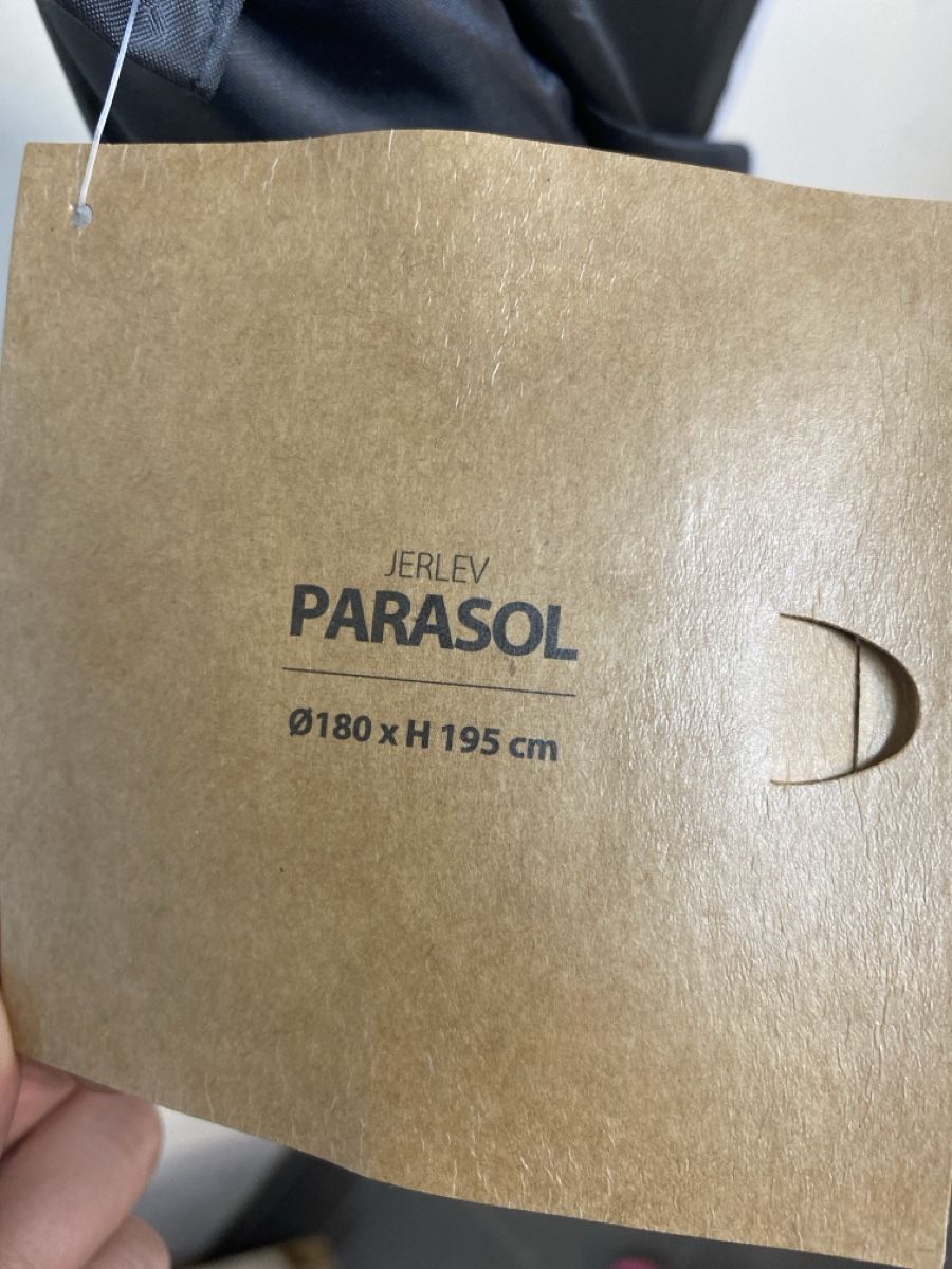Jysk Ombrelloni: JYSK Sonnenschirm Jerlev schwarz – Nuovo e nell'imballaggio originale da Wettingen venduto da vpr_9gz6 1