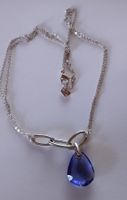 Swarovski Kette, Anhänger violett Tanzanite