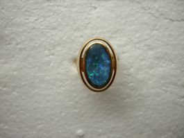 Opal-Ring,18 K.Gold