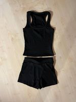 2-teiliges schwarzes Set S / Ensemble 2 pièces noir S