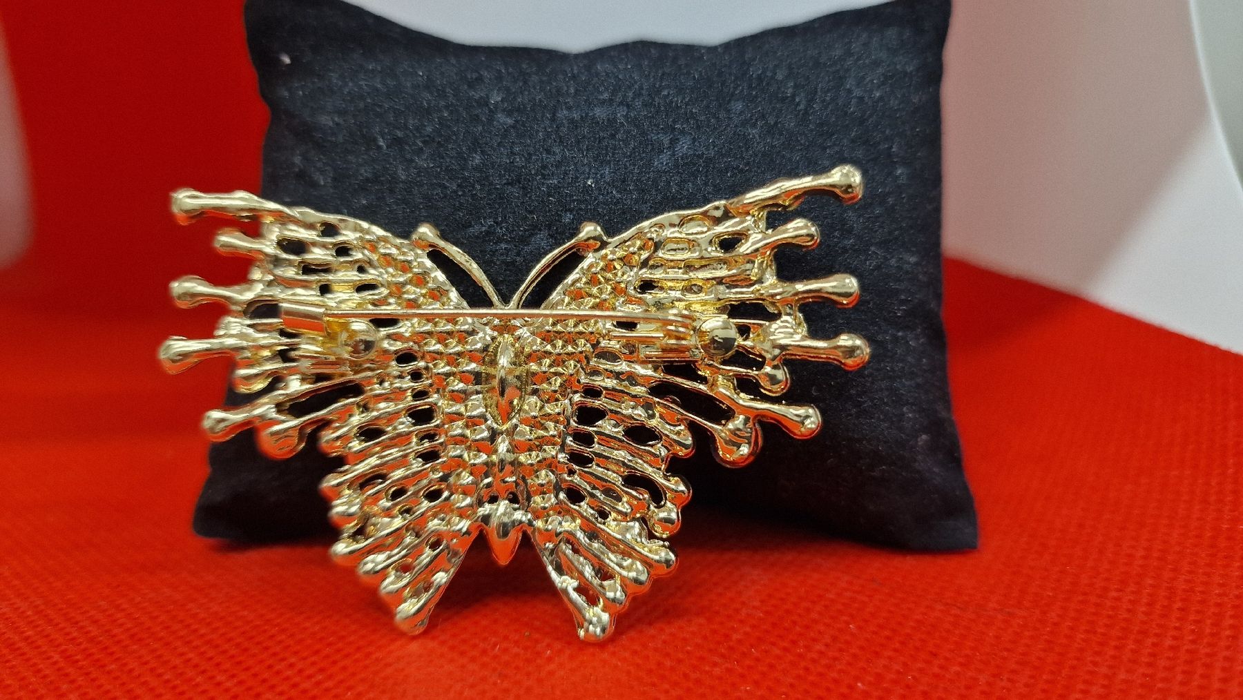 Spille & Fermagli: Brosche Schmetterling, Modeschmuck, neuwertig, Top – Nuovo (secondo la descrizione) da Herisau venduto da Antiques.AR 1