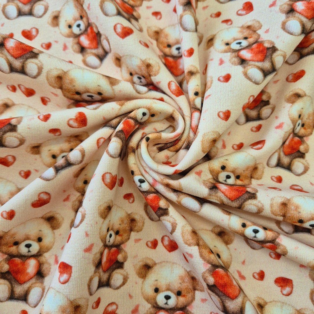 Tessuti: Jersey Herzen-Teddy beige – Nuovo e nell'imballaggio originale da Winterthur venduto da Kimbana 2