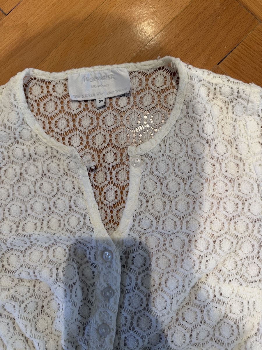 Camicette: Angermaier Dirndl Bluse weiss Grösse 32  – Usato da Zürich venduto da joa_6zjc 3