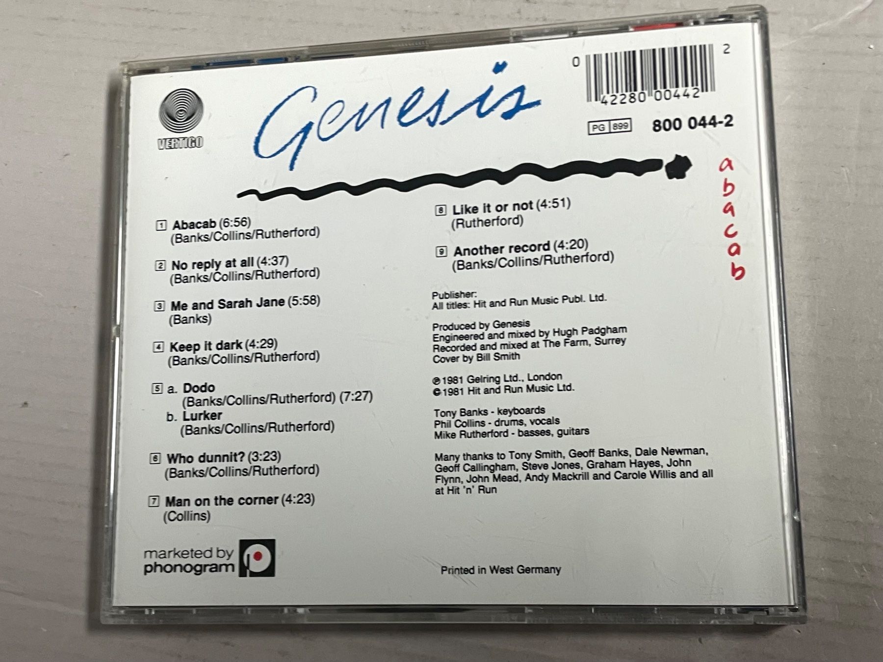 CDs: Genesis – Gebraucht aus Muri b. Bern von AdidasCollector 1