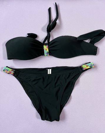 Schwarzer Bikini von Pain et Sucre Grösse 42