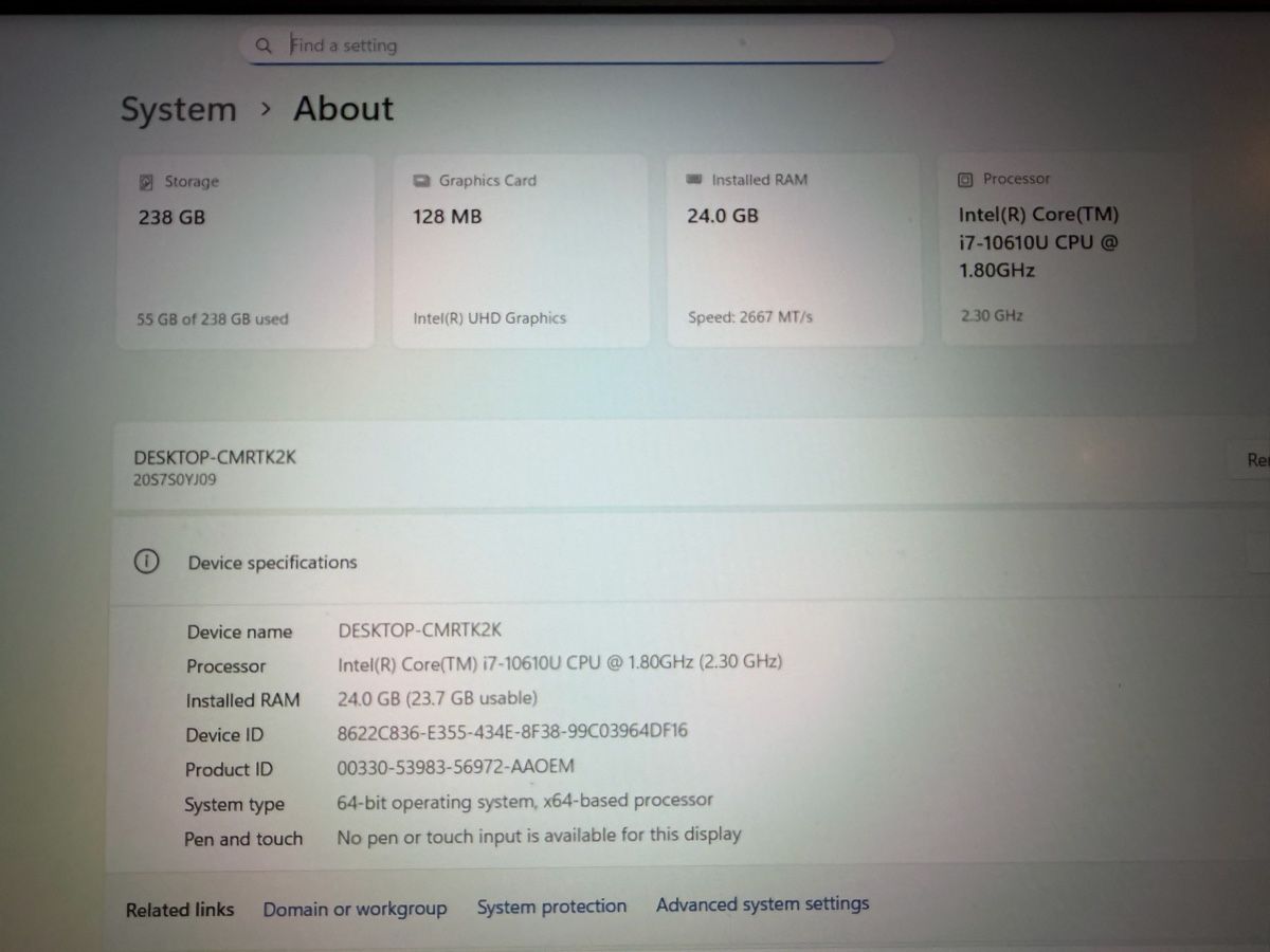 Lenovo Portables: Lenovo T15 gen 1 – D'occasion à Felsberg par Peter.jurga 1