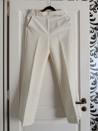 Mango Off White Trousers