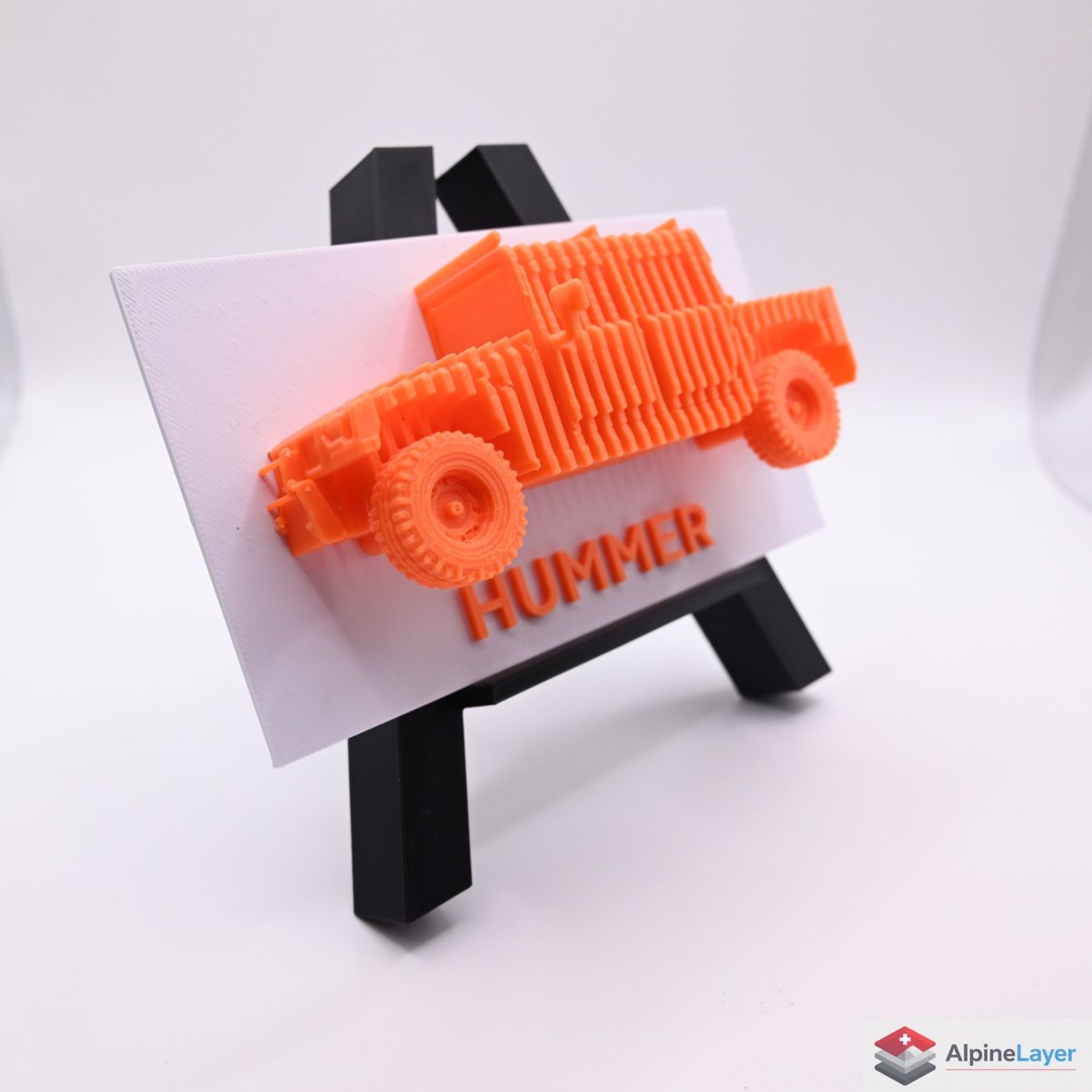 Figuren: Layered Hummer H1 3D Printed Wall Sculpture – Neu (gemäss Beschreibung) aus Losone von AlpineLayer 1