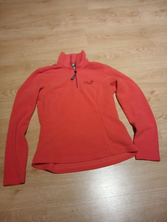 Jack Wolfskin Crimsonred dünne Damen Fleecepullover, Gr. S