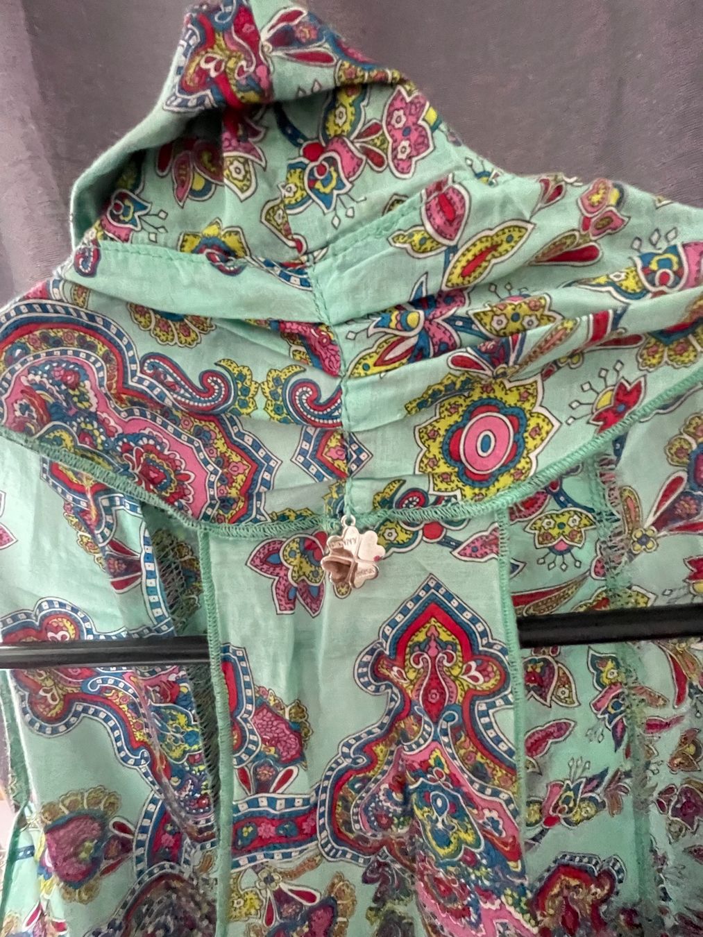 Tops: Denny Rose Light Green Top, Paisley Pattern, U Size – Neuf (Voir description) à Winterthur par shp_xcc5 6
