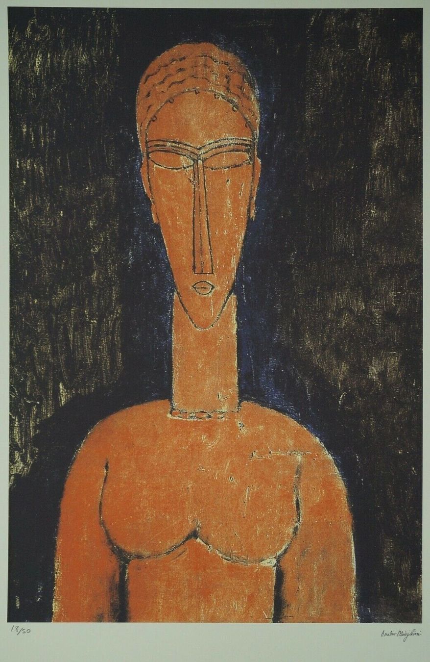 Foto & Immagini: Amedeo Modigliani   HANDNUMMERIERT  DRUCKSIGNIERT – Usato da Gersau venduto da kunst-online 1