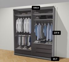 Kleiderschrank PAX mit Schiebetüren von IKEA