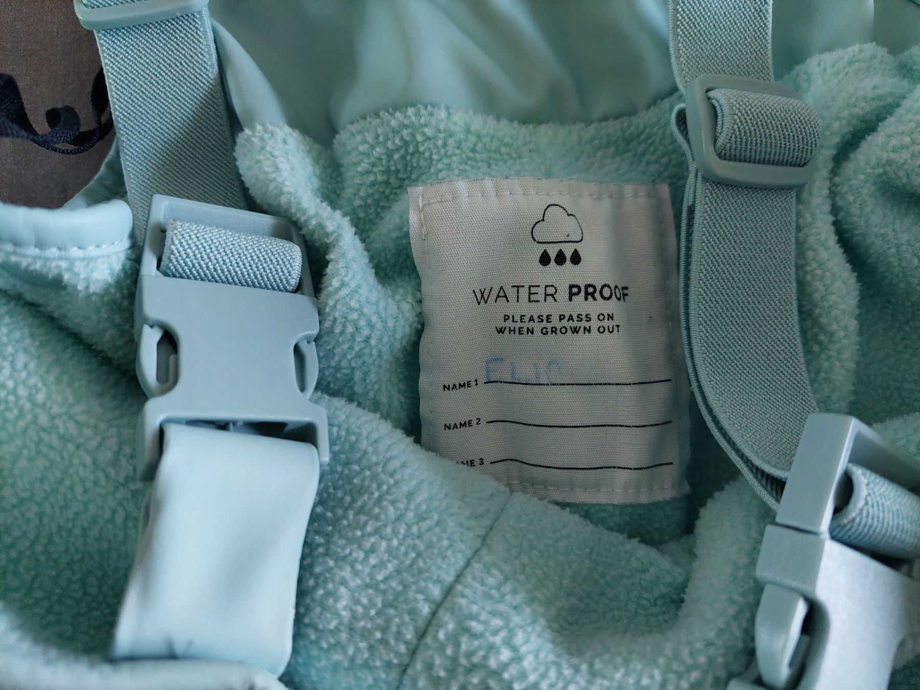 Pantaloni: HELLBLAUE REGENHOSEN GR. 86/92 VON SMILE – Usato da Münchenstein venduto da Strupfi 2