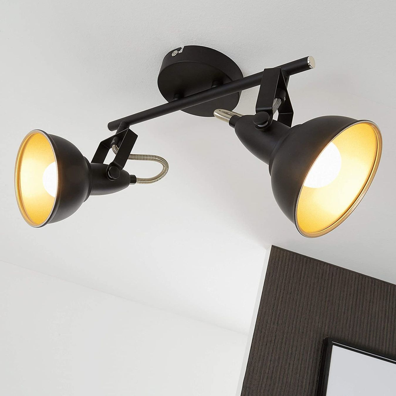 Lampadari & plafoniere: Deckenstrahler Deckenspots Deckenlampe 2 flammig E14 drehbar – Nuovo e nell'imballaggio originale da Zürich venduto da NovaDen 2