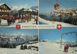 EMMETTEN Stockhütte - Gondelbahn - Bergrestaurant - Skilift