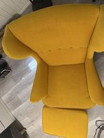 Ohrensessel Ikea STRANDMON inkl. Hocker