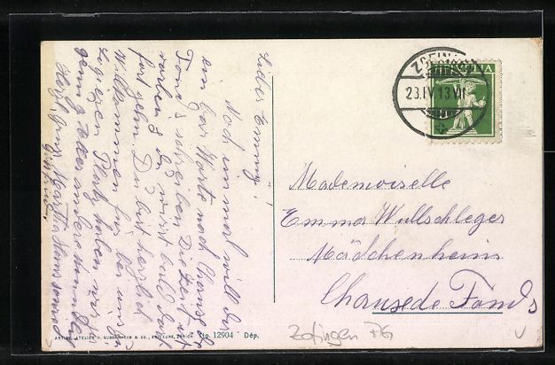 Cartoline postali: Zofingen, Pulverturm mit Strasse bei Vol – Usato da Berlin venduto da bartko-reher 1