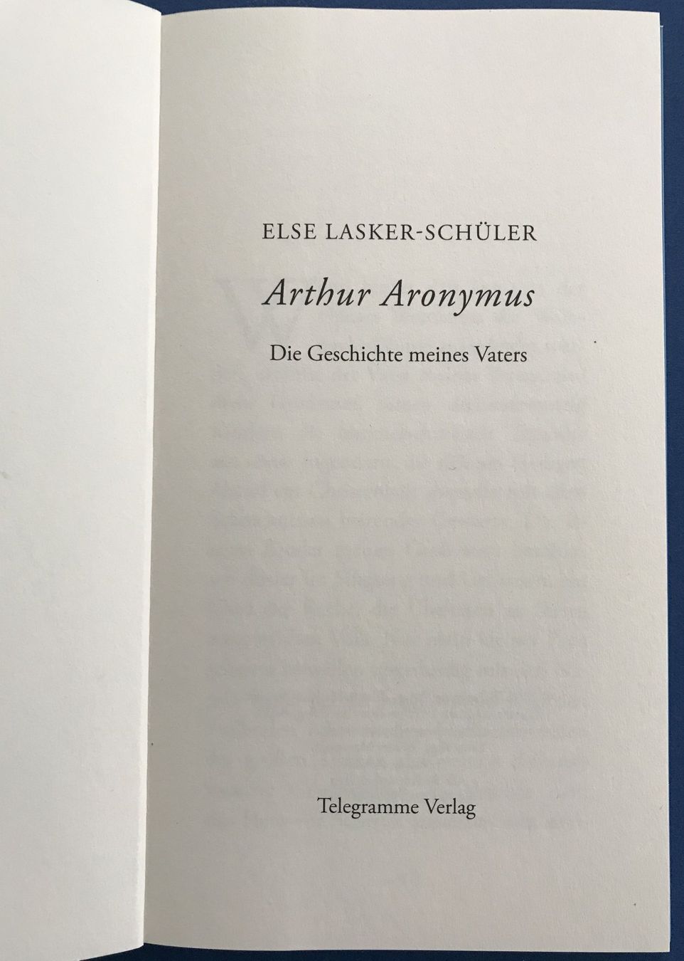 Bücher: ARTHUR ARONYMUS – NEUAUSGABE – Gebraucht aus Zürich von Domus09 2