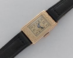Antiker Damenschmuck-Armbanduhr, Gold 14K, Swiss Made