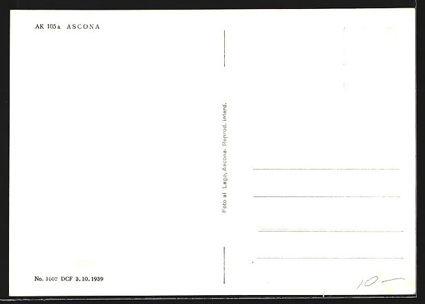 Ansichtskarten: AK Ascona, Panorama mit Strassenpartie – Gebraucht aus Berlin von bartko-reher 1