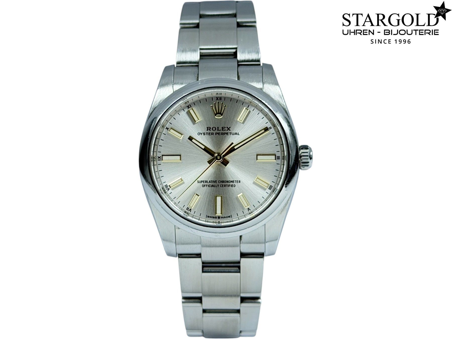 Rolex Orologi: Rolex Oyster Perpetual 34 - 124200 – Usato da Zürich venduto da Stargold-Uhren