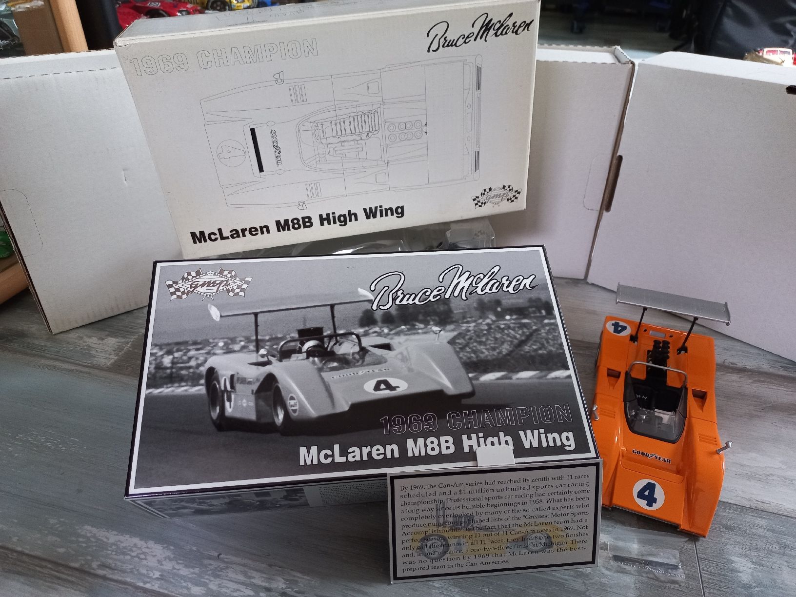 Mclaren Modellini d'auto: McLaren M8B High Wing 1/18 GMP – Usato da Attalens venduto da remy_s00