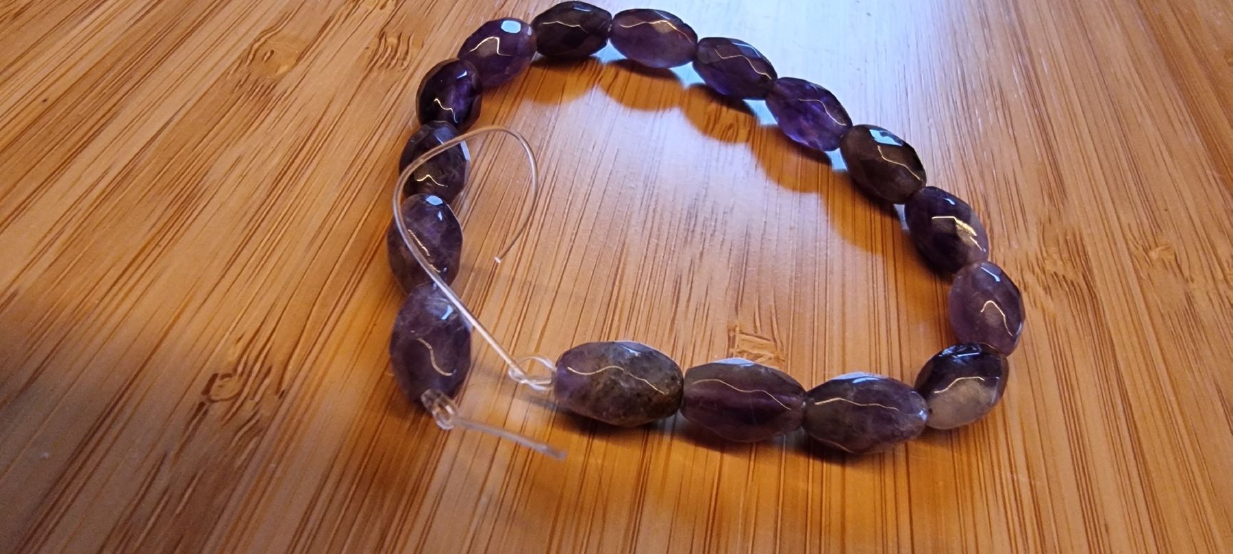Minerali & Pietre curative: Amethyst Strang 8x12mm. – Nuovo e nell'imballaggio originale da Menziken venduto da Mirager 1