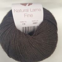 3 Kn. NATURAL LAMA FINE Lana Grossa Fb. 116-20851 d'braun
