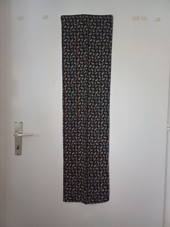 Seidenschal mit Teddybärenmotiv, 30x115cm