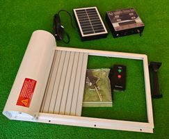 Automatische Hühnerklappe mit Fernbedienung und Solar - Neu!