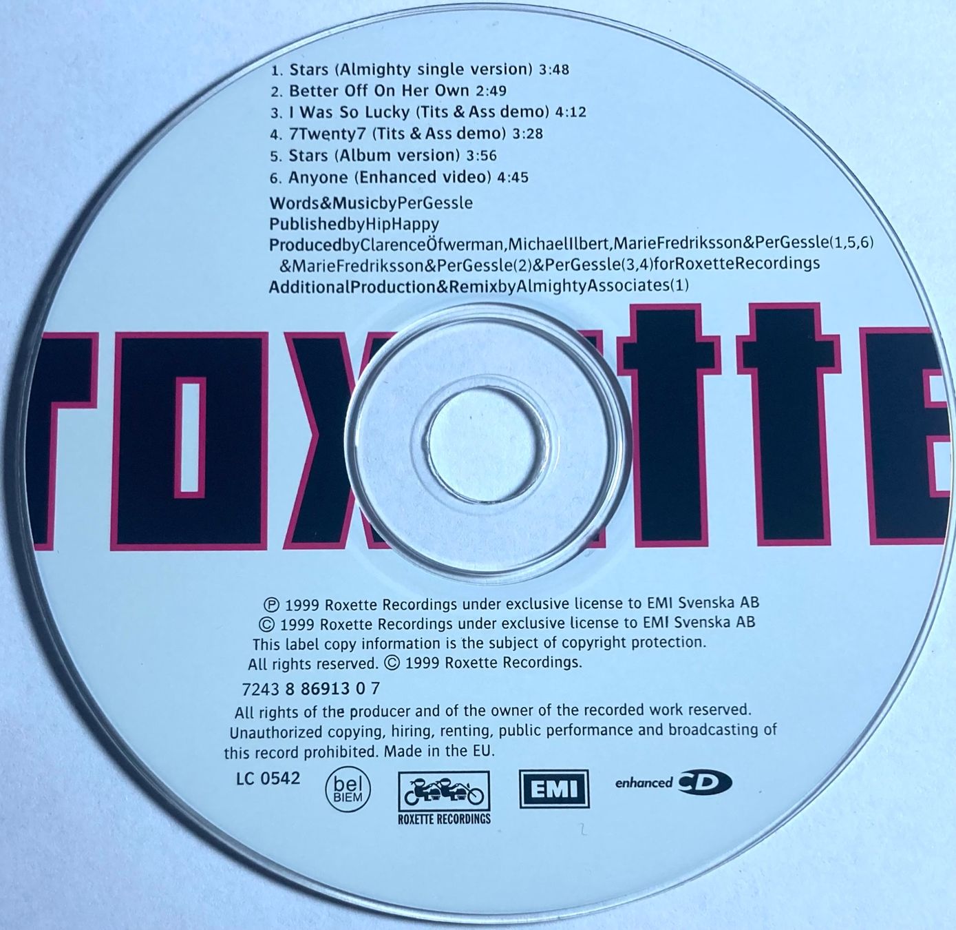 CD: ROXETTE - STARS – Usato da Poliez-Pittet venduto da Newtown-Records 1