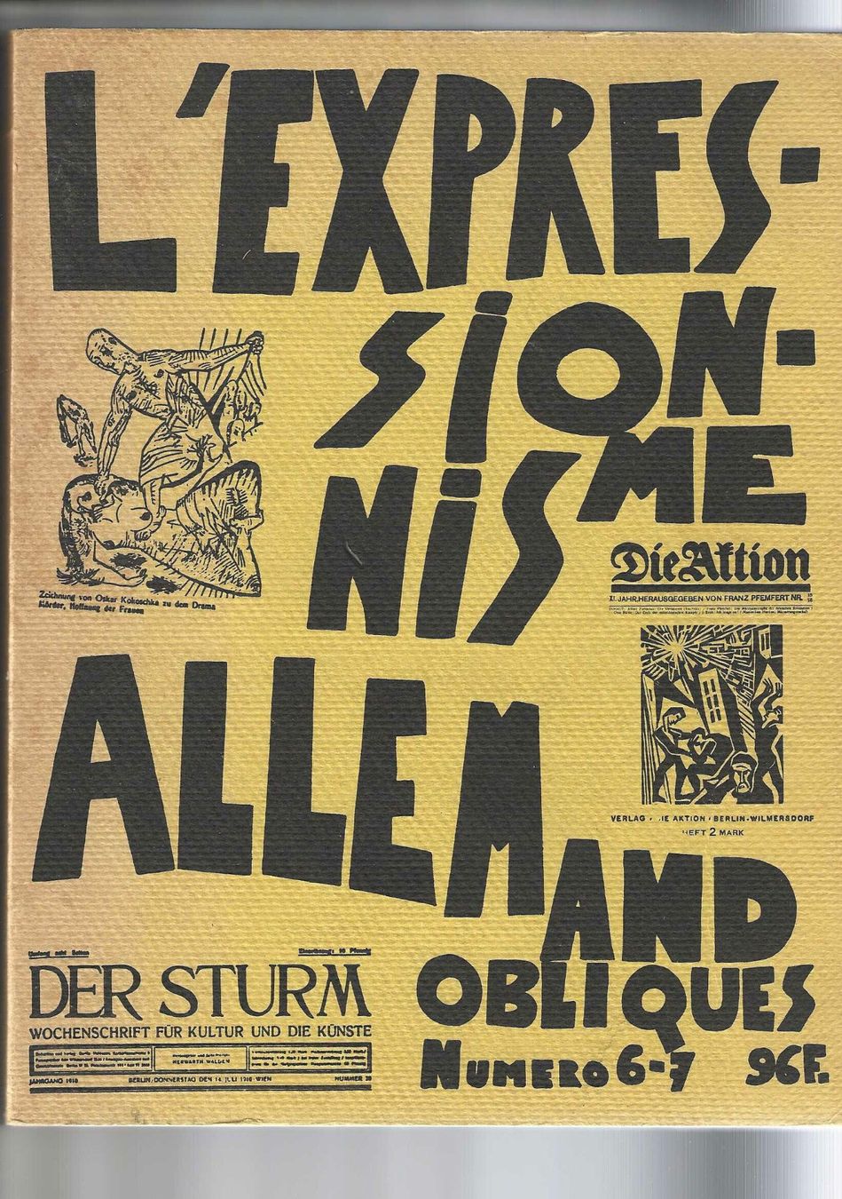 Livres: Obliques Numéro 6-7 - L'Expressionisme Allemand – D'occasion à Genève par CDLPBookS