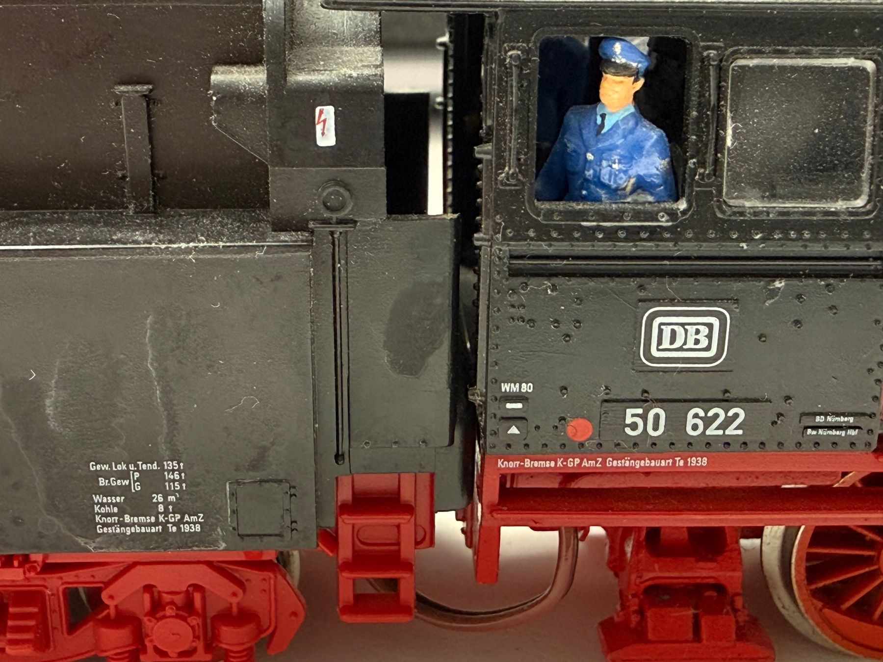 Fleischmann Modelleisenbahnen: FLM 4805 DB BR 50 Schwere Dampflok / DC HO – Gebraucht aus Jonschwil von sutfra12 6