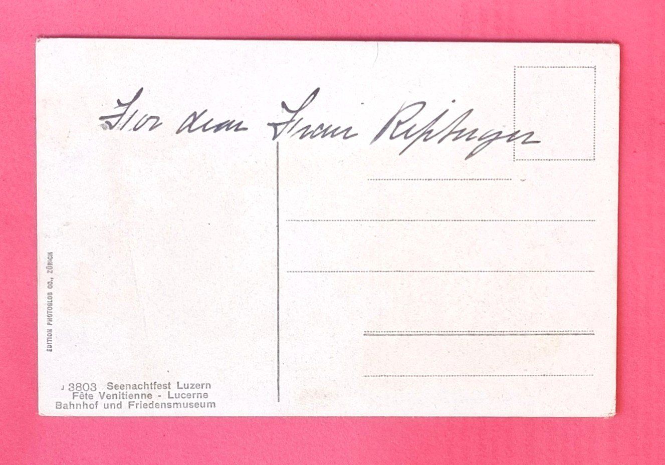 Cartes postales: Luzern - Seenachtsfest - Bahnhof - antike Ansichtskarte – D'occasion à Rothrist par RROENK 1