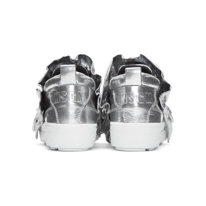 MSGM Scarpe da donna: MSGM Sneaker 41 Leder Silber NP 590 CHF – Nuovo (secondo la descrizione) da Zuerich venduto da Moochie 1
