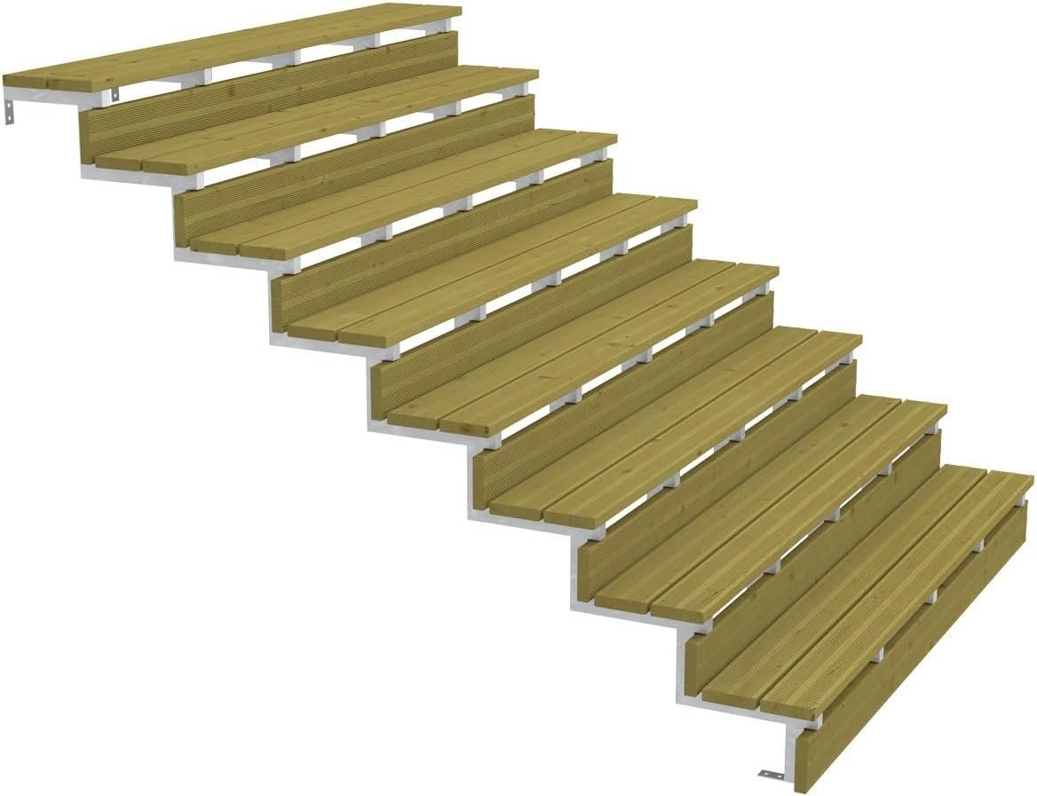 Altro: Stahl Treppenwange 8 Stufen - 2er Set – Nuovo e nell'imballaggio originale da Bottighofen venduto da zaap 3