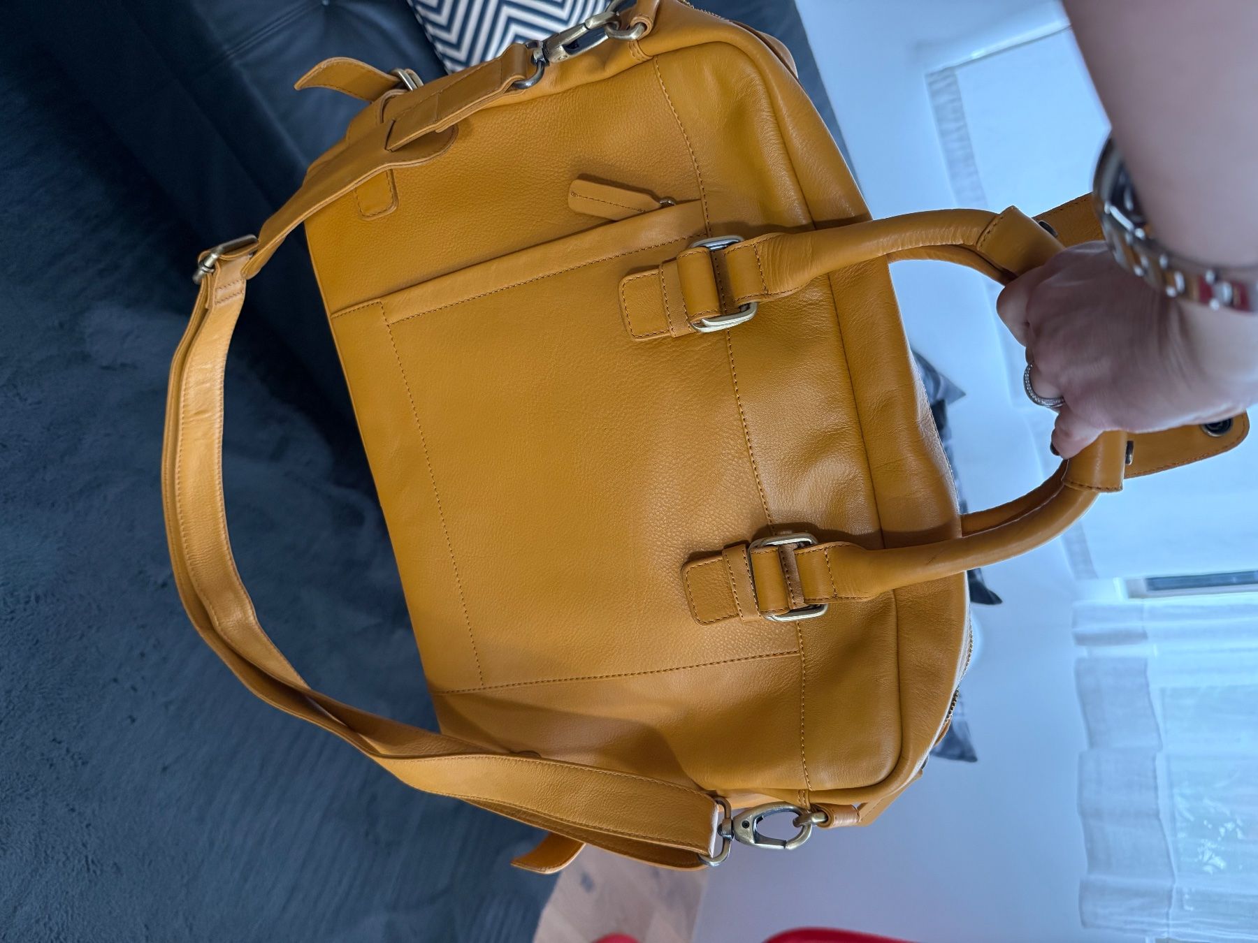 Borse: Laptoptasche Leder dR Amsterdam senfgelb – Nuovo (secondo la descrizione) da Wädenswil venduto da cefalu77 4
