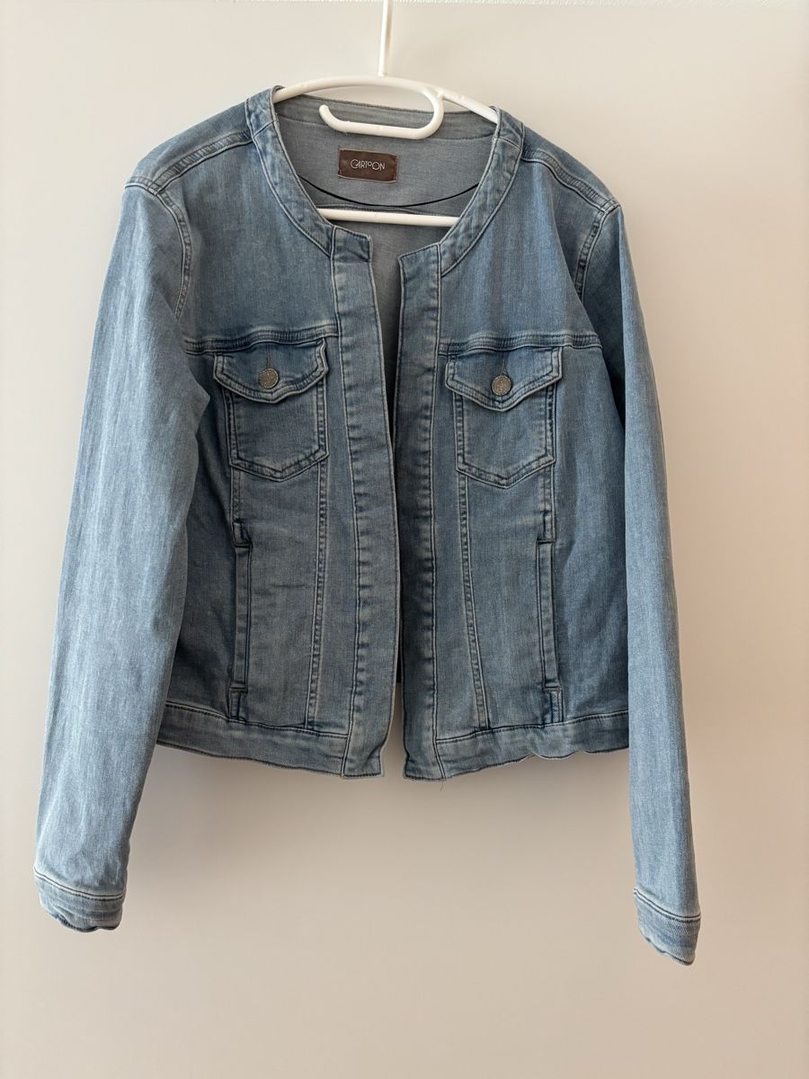 Giacche: Jeansjacke Carton Gr. 44 – Usato da Gwatt (Thun) venduto da Bioethanol01