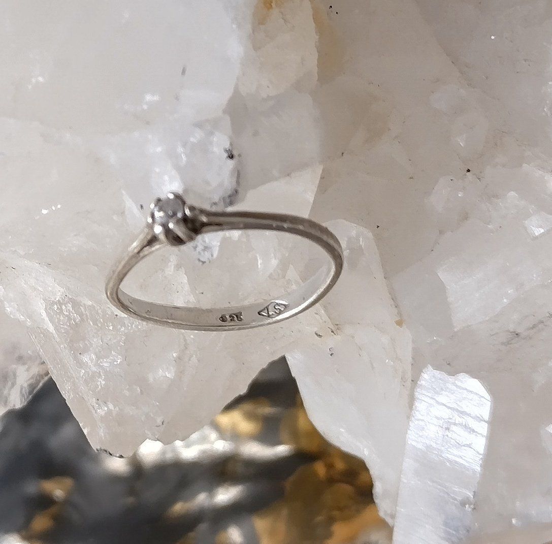 Anelli: SOLITÄR RING IN 925 SILBER – Usato da Romanshorn venduto da BoutiqueA 4