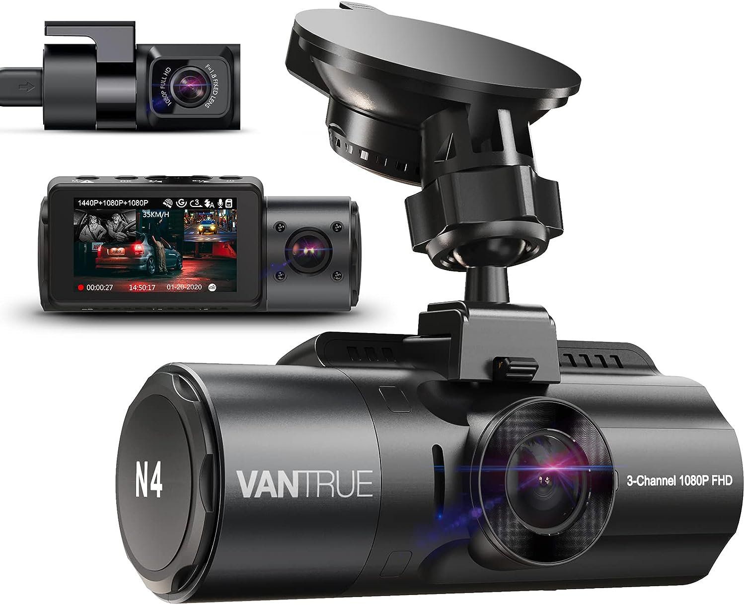 Action Cam: 4K Dashcam Auto 2.5K+ 2.5K+ 1080P – Nuovo e nell'imballaggio originale da Nuglar venduto da SaleRitter