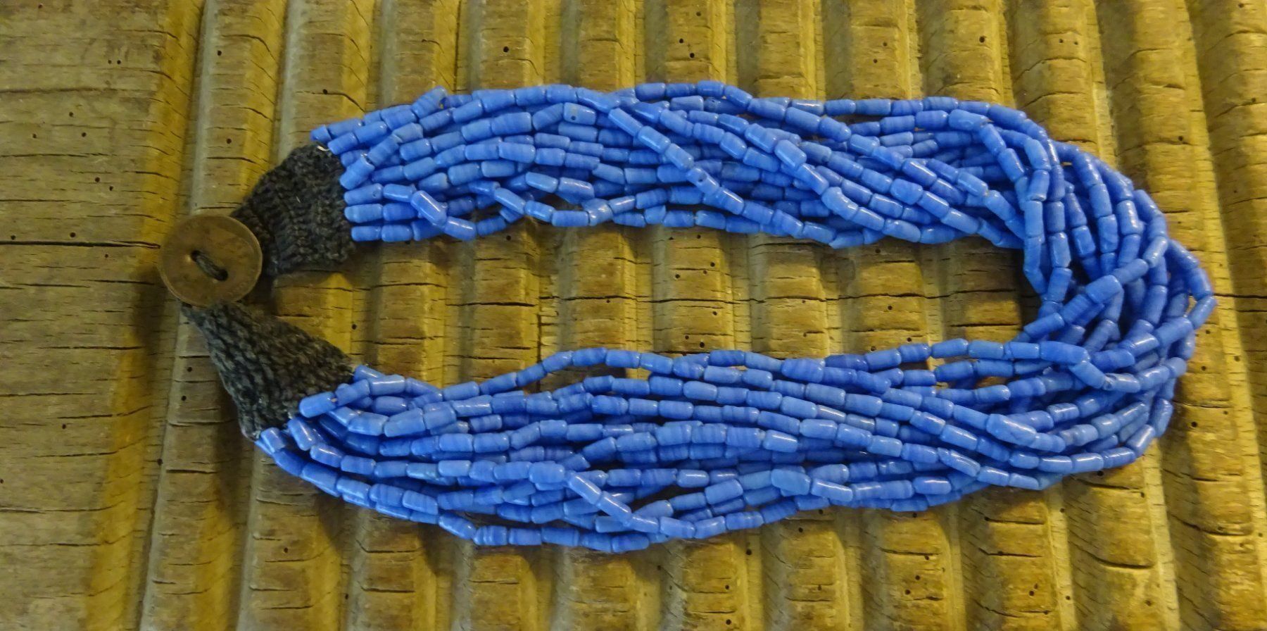 Catenine: Glaskette Blau Indien / Ethno – Usato da Esslingen venduto da FetteSchnecke 3