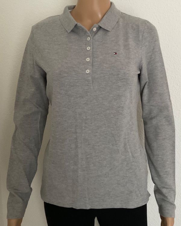 Weekday / Damen-Shirt Langarm / Transparent Polo Lon
