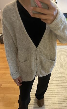 American Vintage Strickjacke, Wollmischung, Gr. M