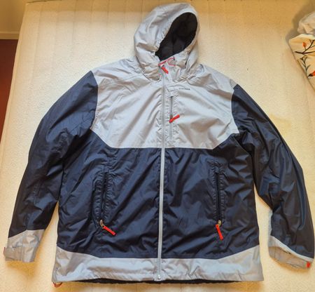 Decathlon Quechua Herren Winterjacke (Dunkelblau/Hellgrau)