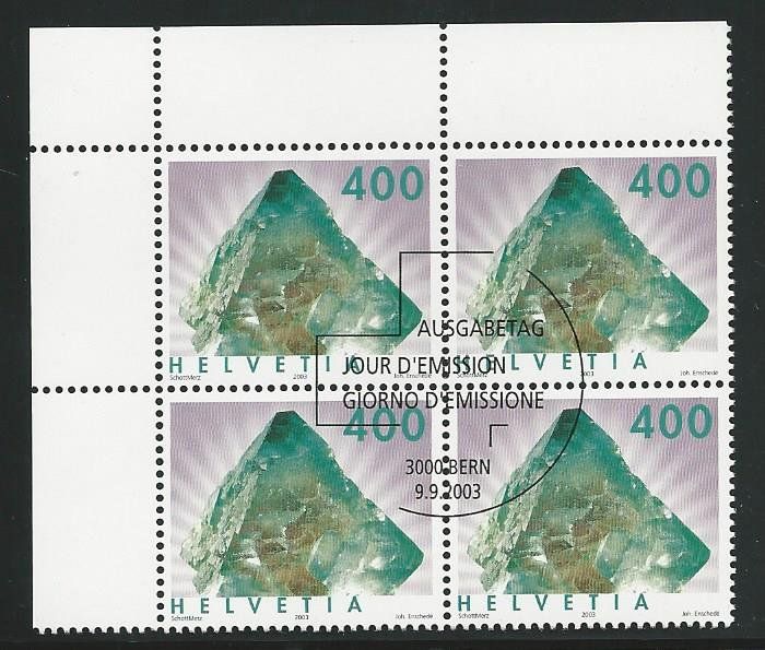 Tutti i francobolli: 2003 Nr. 1095 Fluorit ET – Usato da Basel venduto da Melphi
