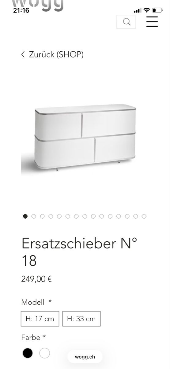 Cassettiere: Wogg Sideboard N18 Weiss – Usato da Zürich venduto da N.Feuerstein 7